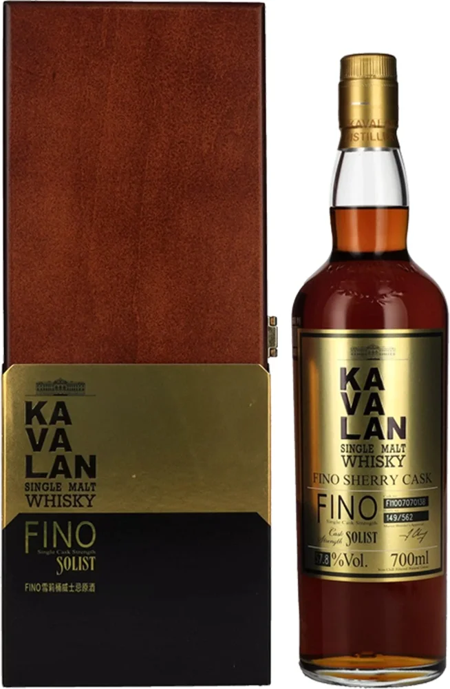 Tajvanski viski Solist FINO Sherry cask Kavalan poklon kutija 0,7 L