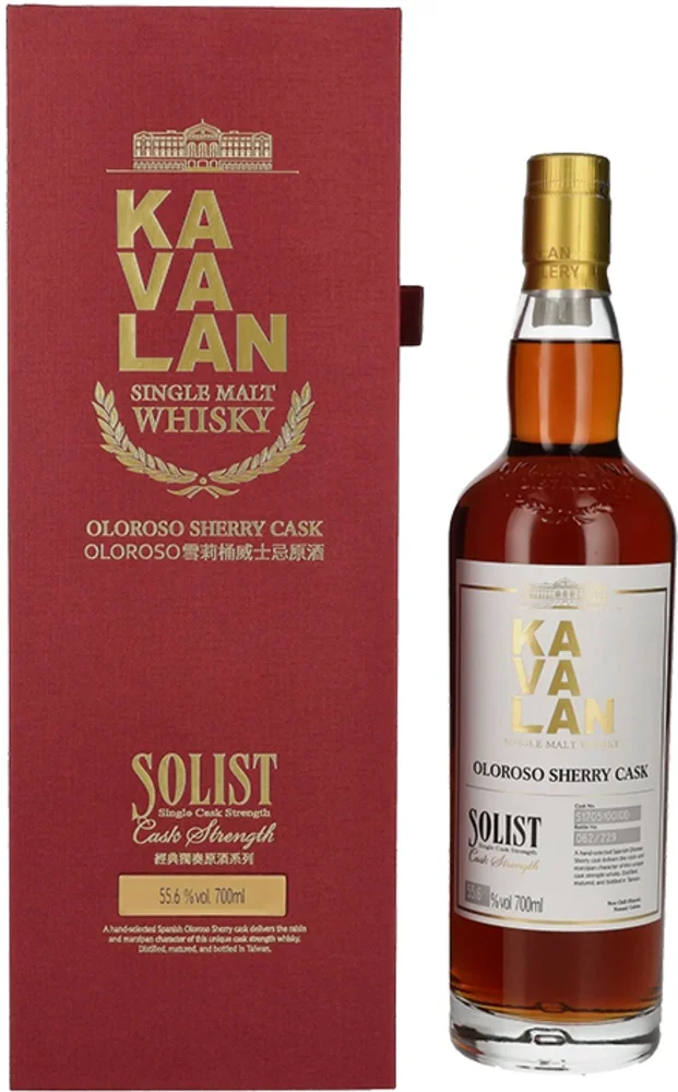 Tajvanski viski Solist Oloroso Sherry cask Kavalan poklon kutija 0,7 L