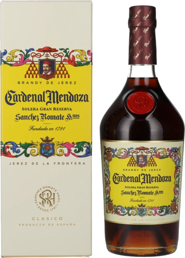 Vinjak Brandy Cardenal Mendoza Brandy de Jerez poklon kutija 0,7 L