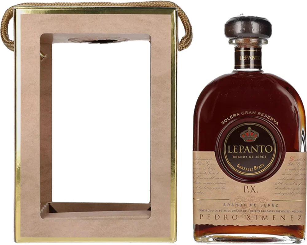 Vinjak Brandy Lepanto P.X. Solera Gran Reserva Brandy de Jerez poklon kutija 0,7 L