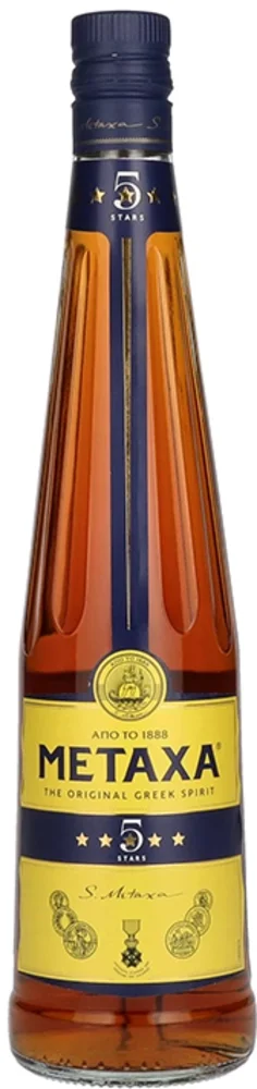 Vinjak Brandy Metaxa 5 Stars poklon kutija + 2 čaše 0,7 L