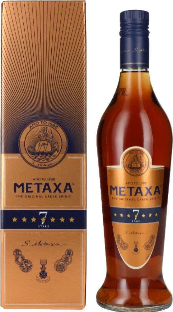 Vinjak Brandy Metaxa 7 Stars poklon kutija 0,7 L