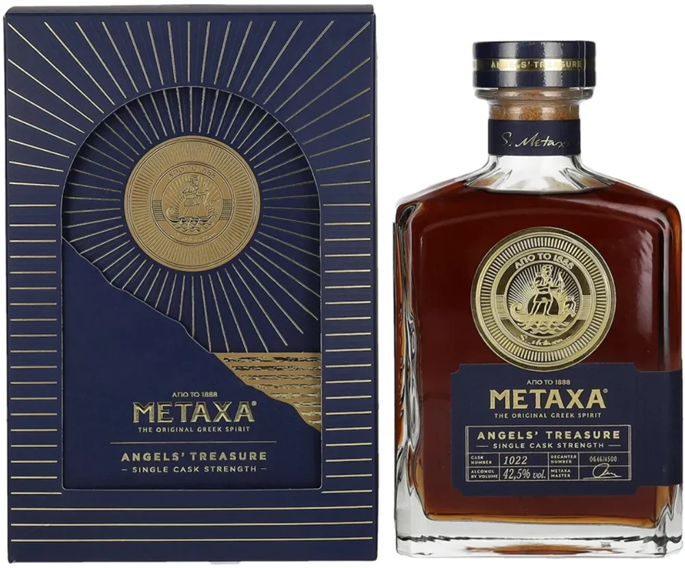 Vinjak Brandy Metaxa Angels' Treasure Single Cask Strength 2023 poklon kutija 0,7 L