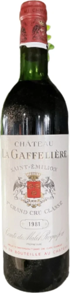 Chateau la Gaffeliere Comte de Malet Roguefert 1981 0,75 L