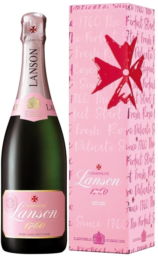 Champagne Lanson Rose Brut poklon kutija 0,75 L