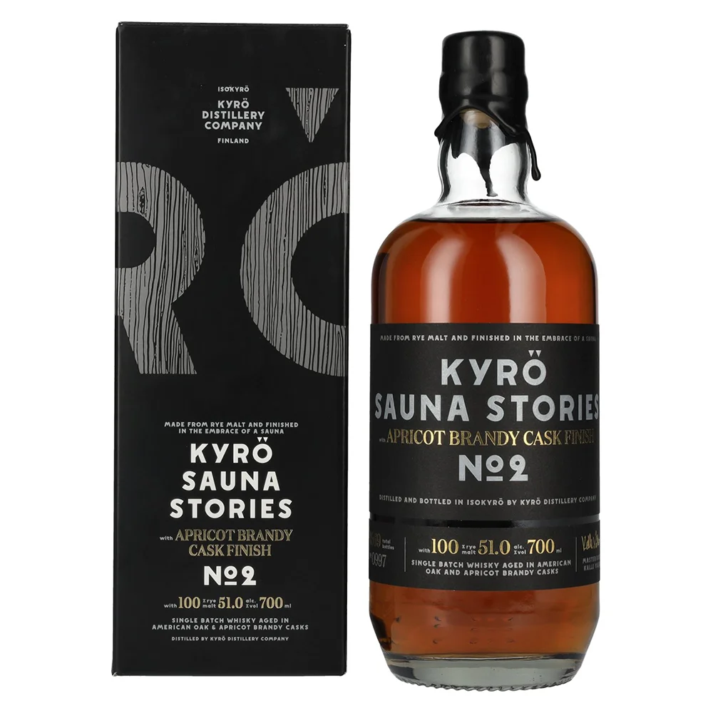 Viski KYRO Sauna Stories apricot Cask finish No. 2 poklon kutija 0,7 L