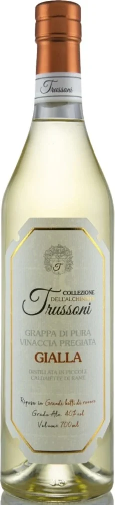 Voćna rakija Grappa di pura vinaccia gialla Collezione dell'Alchimista Trussoni 0,7 L