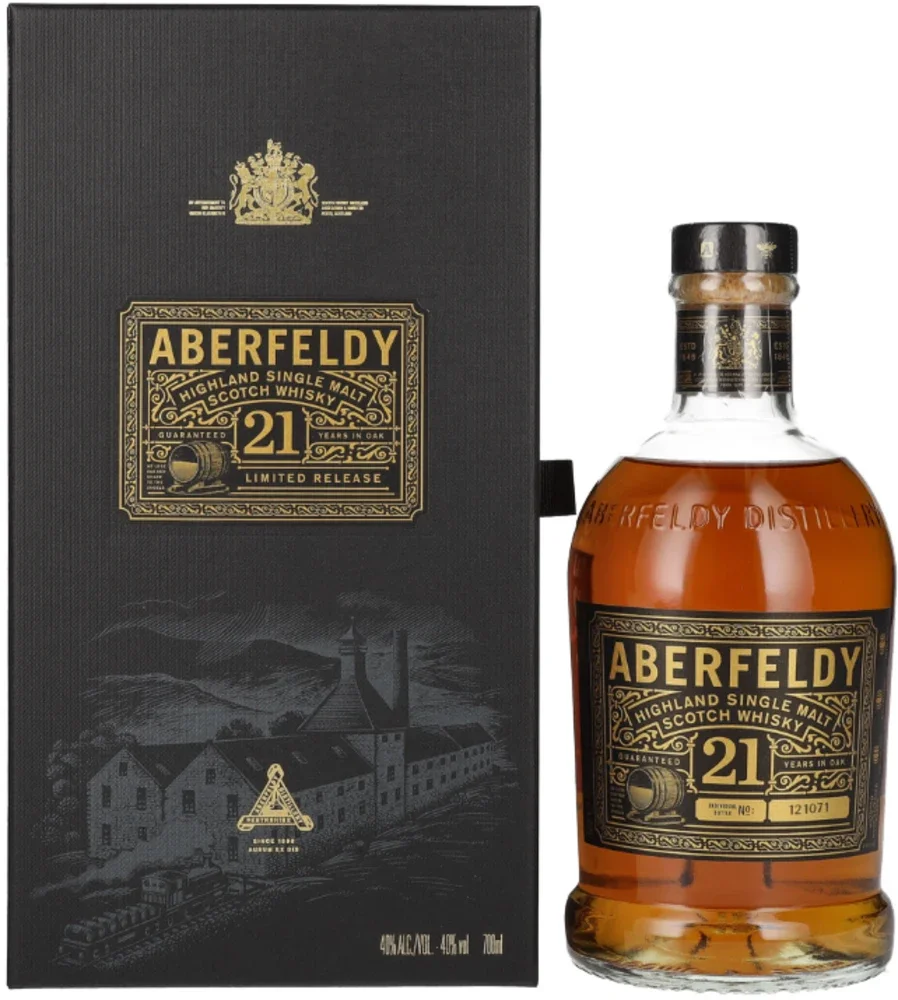 Škotski viski Aberfeldy 21 YO poklon kutija 0,7 L