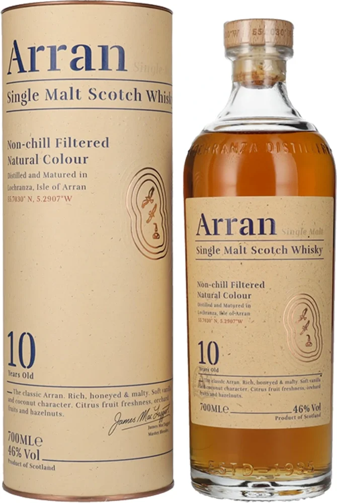 Škotski viski Arran Single Malt 10 godina poklon kutija 0,7 L