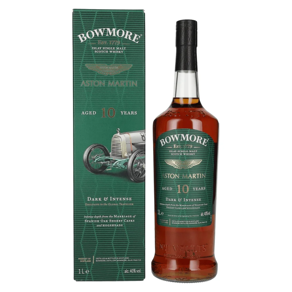 Škotski viski Bowmore 10y Aston Martin Dark & Intense poklon kutija 1 L