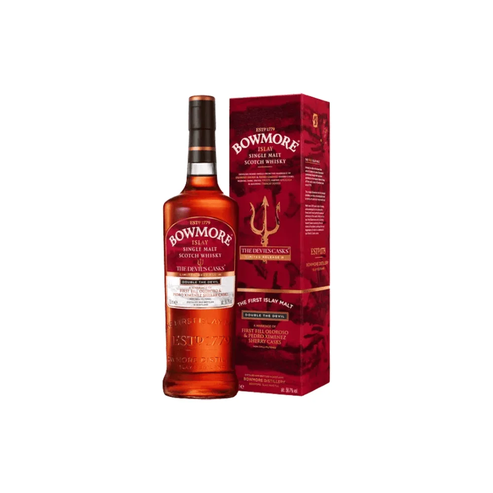 Škotski viski Bowmore Single Malt The Devil's Cask poklon kutija 0,7 L
