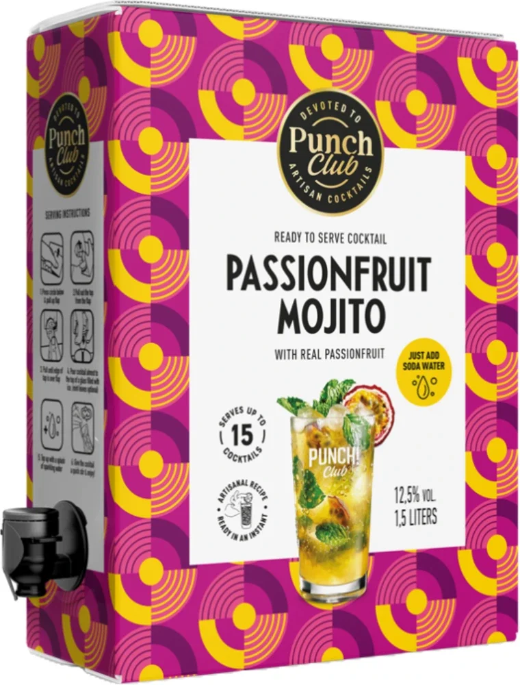 Cocktail Passionfruit Mojito Punch Club bag-in-box 1,5 L