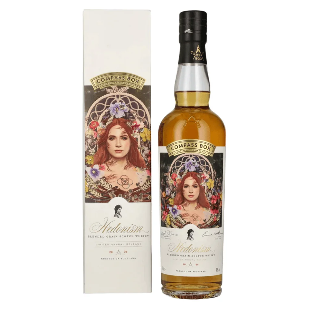 Škotski viski Compass Box Hedonism Limited Annual Release 2026 Edition poklon kutija 0,7 L