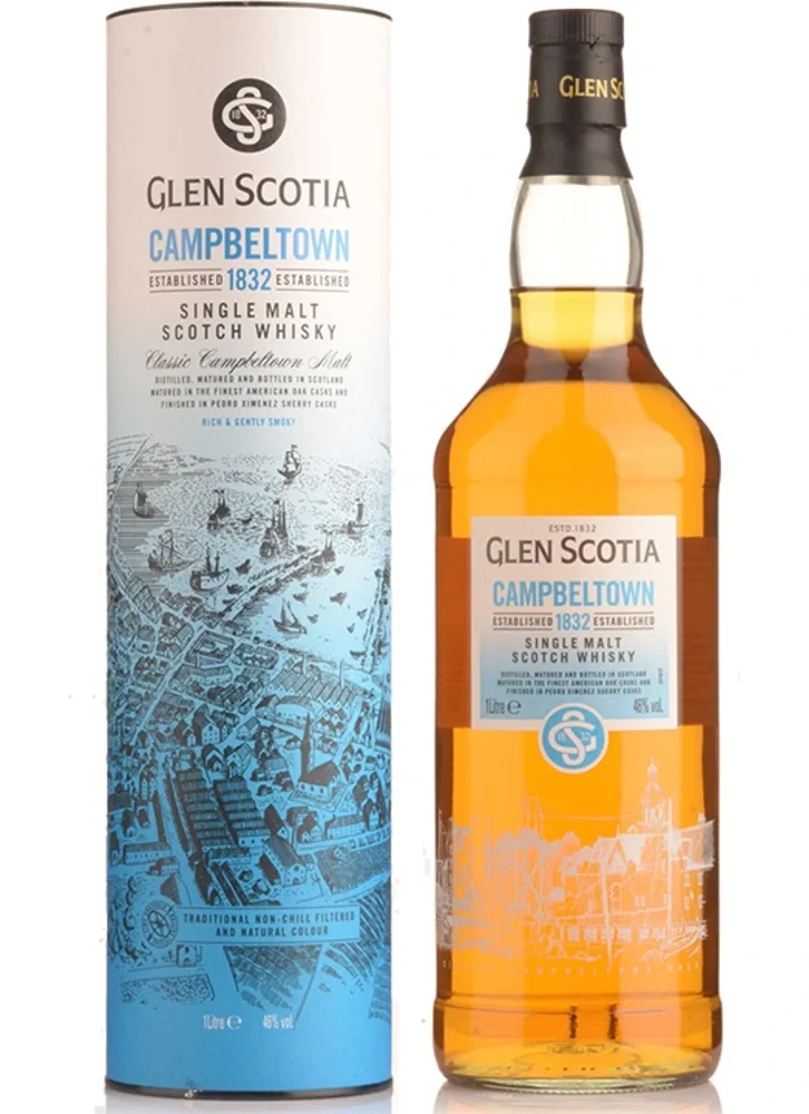 Škotski viski Glen Scotia Campbeltown 1832 Single Malt poklon kutija 1 L