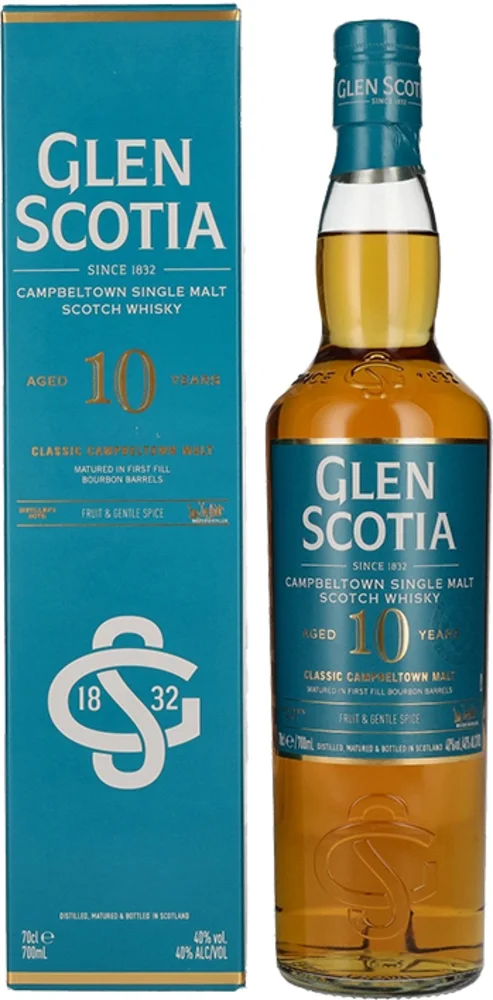 Škotski viski Glen Scotia Classic Campbeltown Malt 10 YO poklon kutija 0,7 L