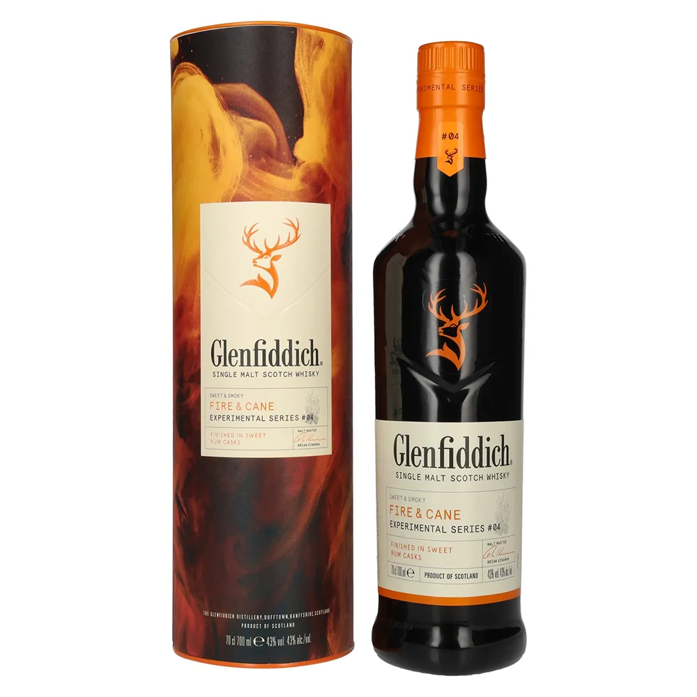 Škotski viski Glenfiddich Fire and Cane poklon kutija 0,7 L