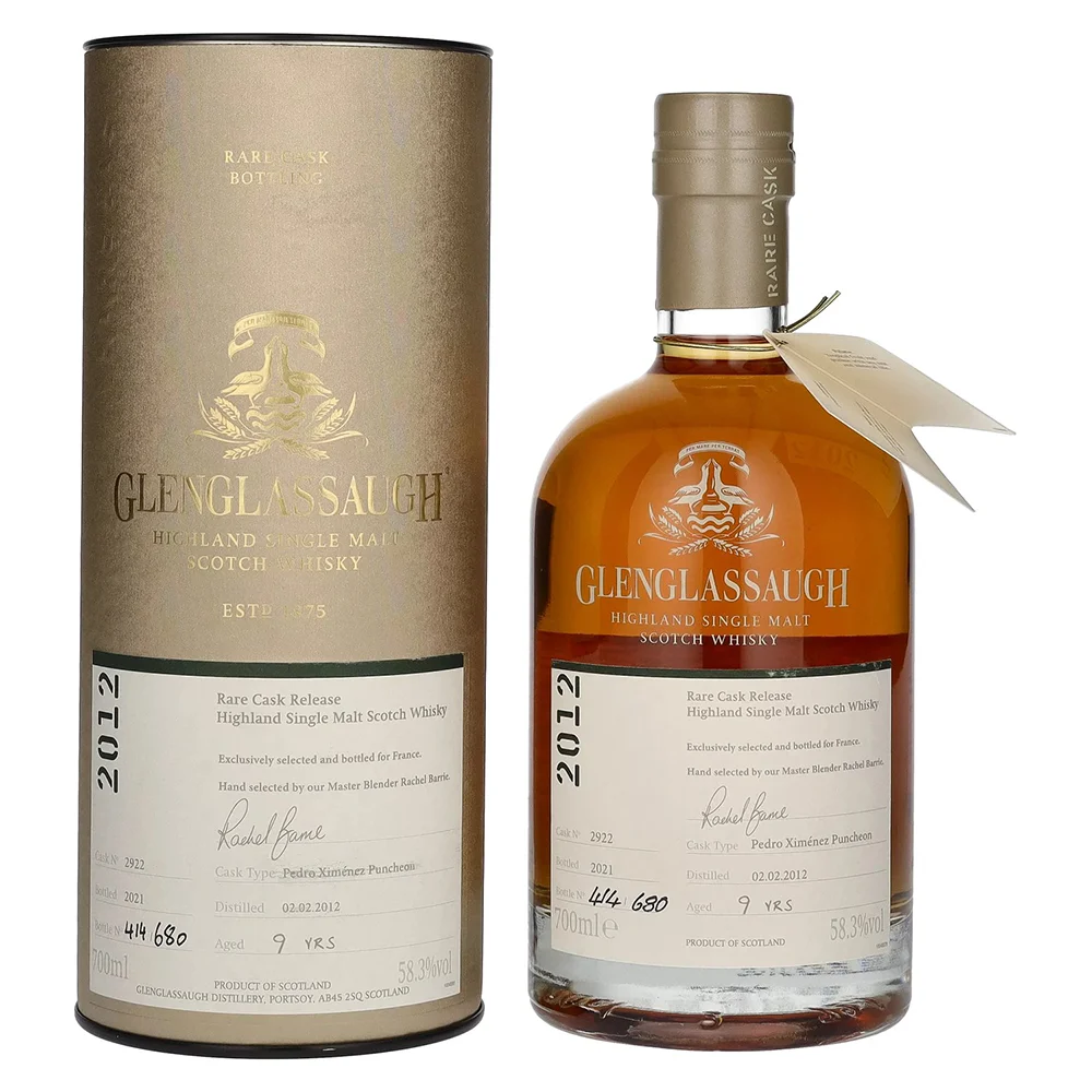 Škotski viski Glenglassaugh 9 Years Old Rare Cask Release 2012 PX Puncheon Batch poklon kutija 0,7 L