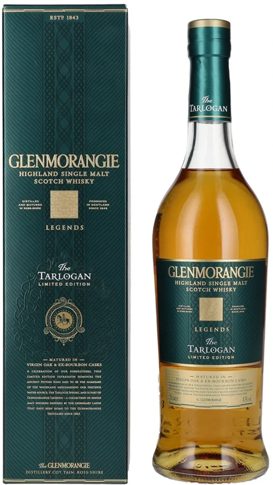 Škotski viski Glenmorangie Legends The TARLOGAN Highland Single Malt poklon kutija 0,7 L