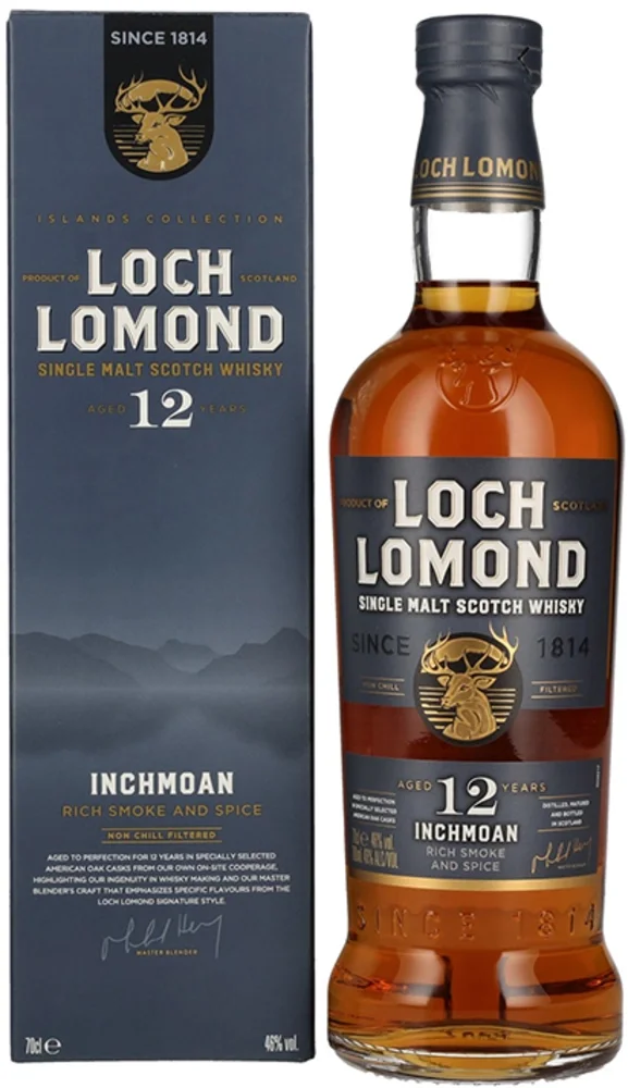 Škotski viski Inchmoan 12y Loch Lomond poklon kutija 0,7 L