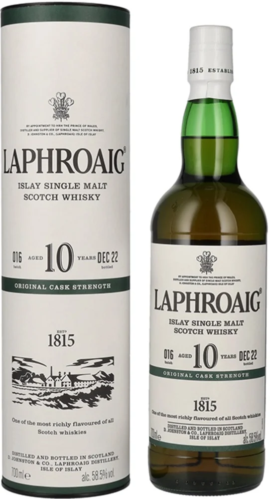 Škotski viski LAPHROAIG 10 Original Cask Strength Batch 16 poklon kutija 0,7 L