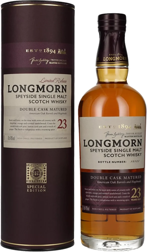 Škotski viski Longmorn 23y Double cask poklon kutija 0,7 L