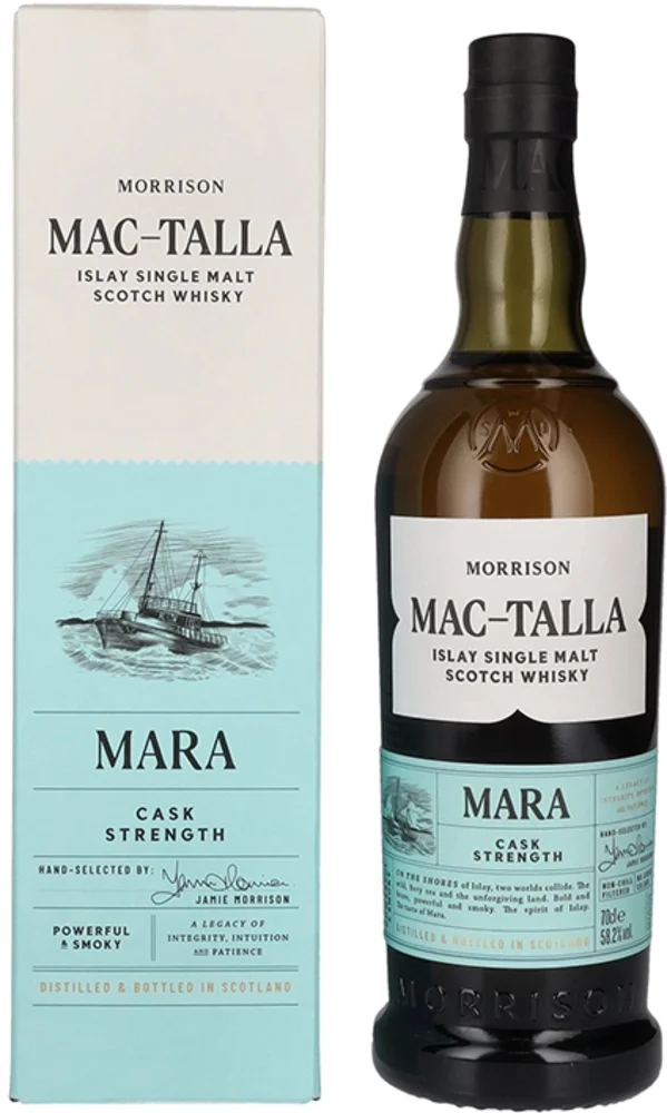 Škotski viski Mac-Talla Morrison MARA Cask Strenght Islay poklon kutija 0,7 L
