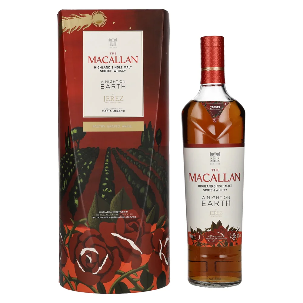 Škotski viski Macallan A NIGHT ON EARTH JEREZ poklon kutija 0,7 L