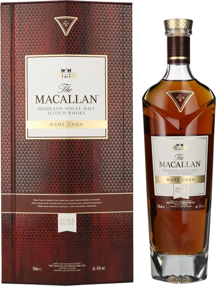 Škotski viski Macallan Rare cask release 2022 poklon kutija 0,7 L