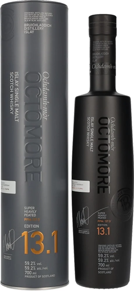 Škotski viski Octomore EDITION: 13.1 Super Heavily Peated poklon kutija 0,7 L