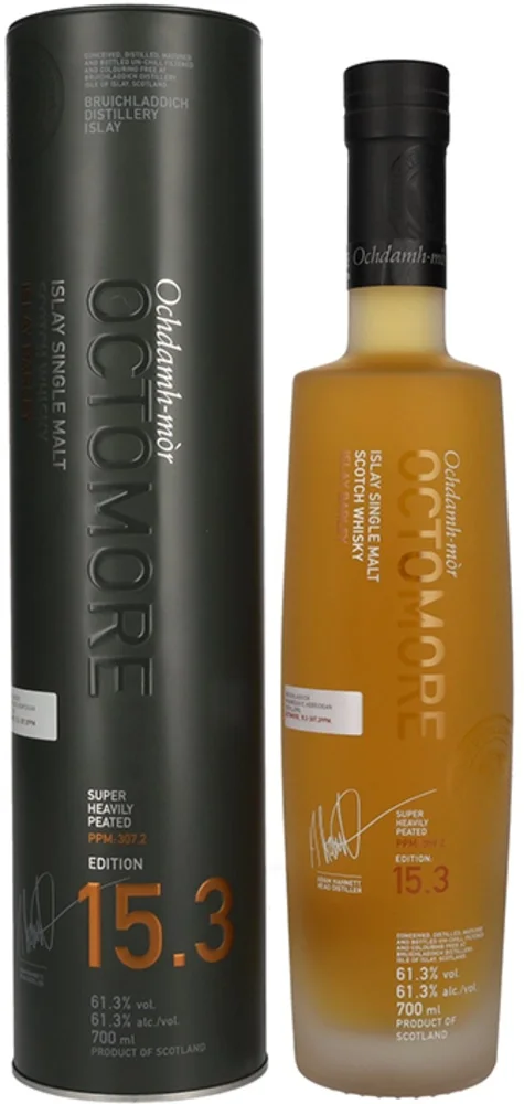 Škotski viski Octomore EDITION: 15.3 Super Heavily Peated poklon kutija 0,7 L