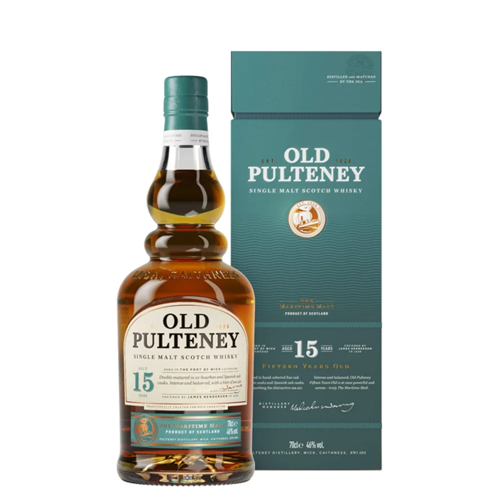 Škotski viski Old Pulteney 15y Maritime Malt poklon kutija 0,7 L