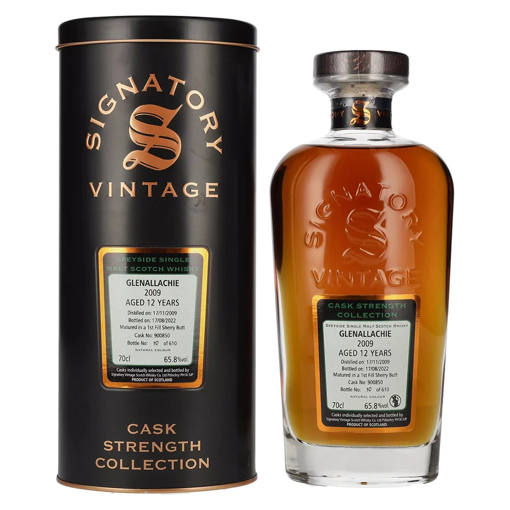 Škotski viski Signatory Vintage Glenallachie 2009 poklon kutija 0,7 L