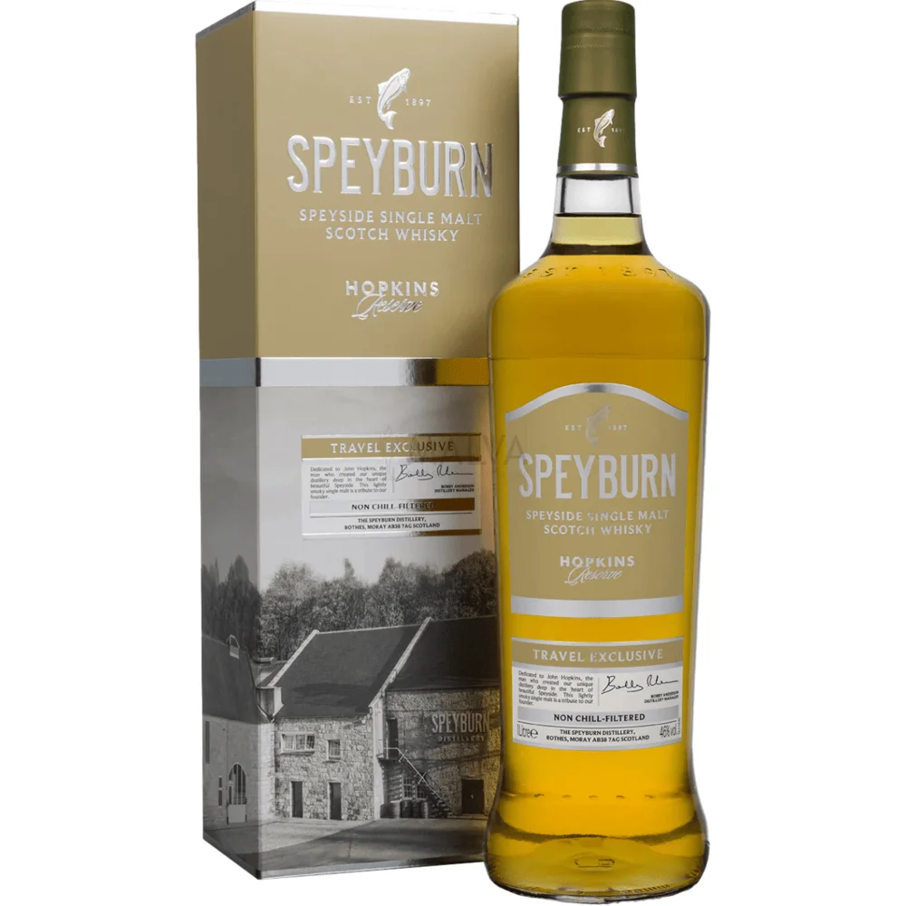 Škotski viski Speyburn Hopkins Reserve Single Malt poklon kutija 1 L