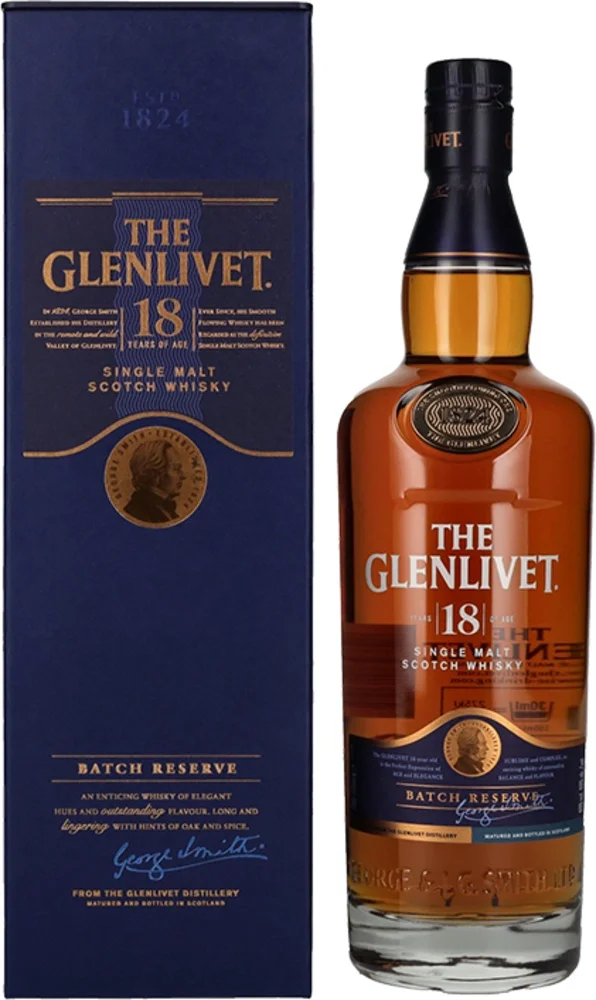 Škotski viski The Glenlivet 18 godina poklon kutija 0,7 L