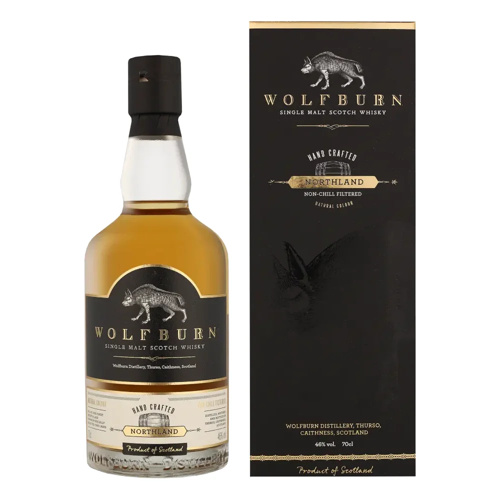 Škotski viski Wolfburn NORTHLAND poklon kutija 0,7 L