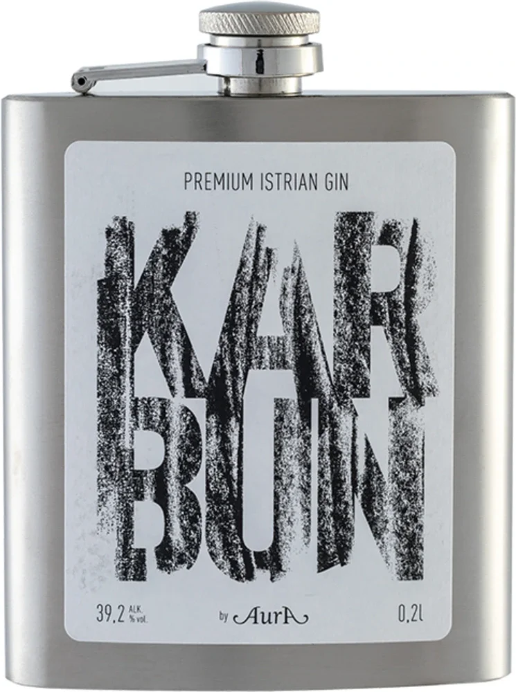 Gin Karbun Aura + flaška poklon kutija 0,2 L