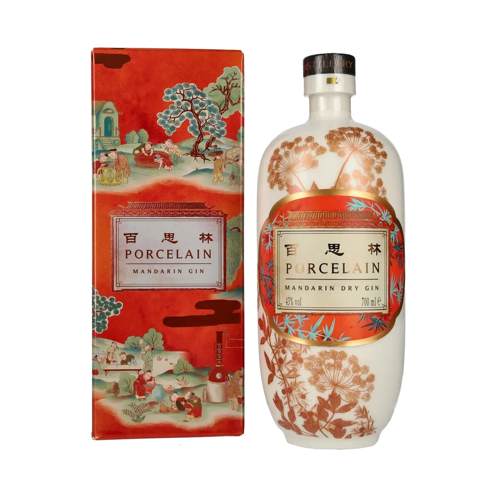 Gin Porcelain Shanghai Mandarin Dry poklon kutija 0,7 L