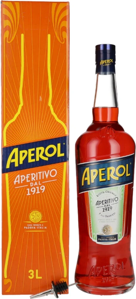 [DX9975] Gorki liker Aperol + bottle pourer poklon kutija 3 L
