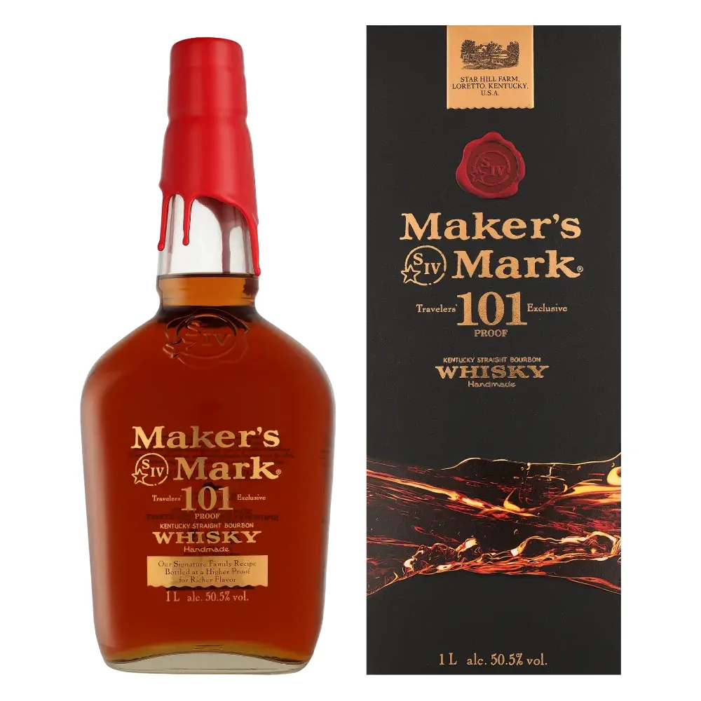 [DX4343] Američki viski Maker's Mark 101 Bourbon poklon kutija 1 L