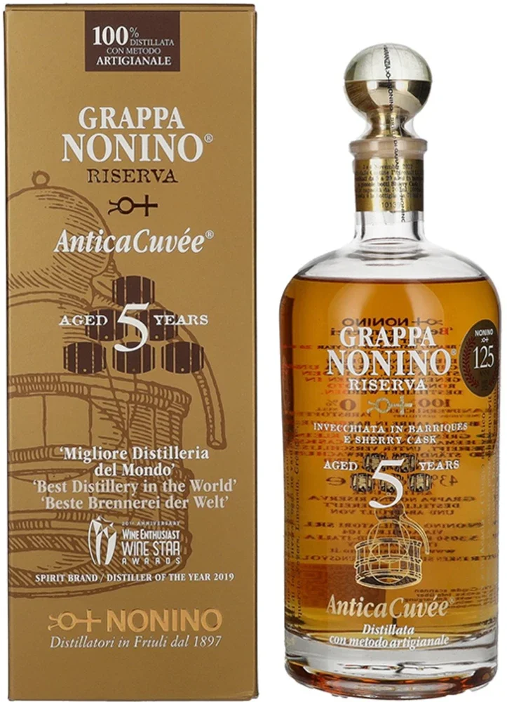 [DX7591] Grappa Riserva Antica 5 YO Nonino poklon kutija 0,7 L