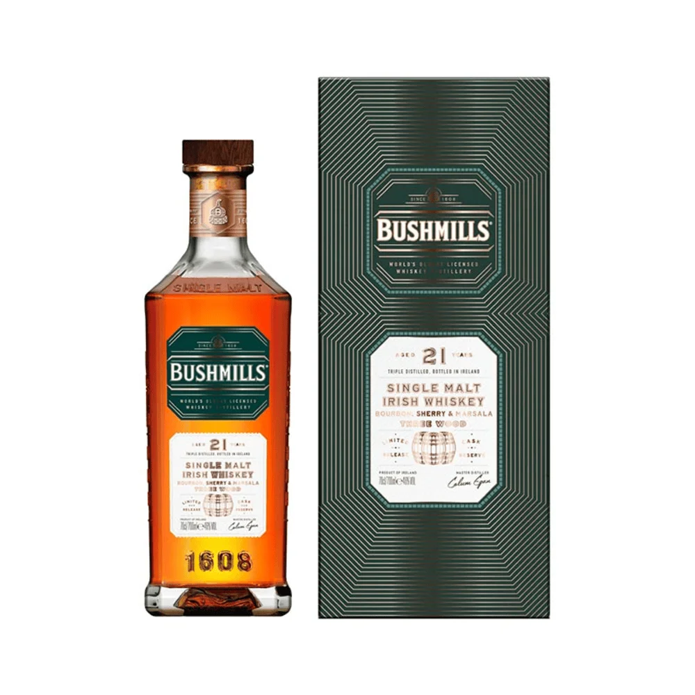 [DX4761] Irski viski Bushmills 21 Y Single Malt poklon kutija 0,7 L
