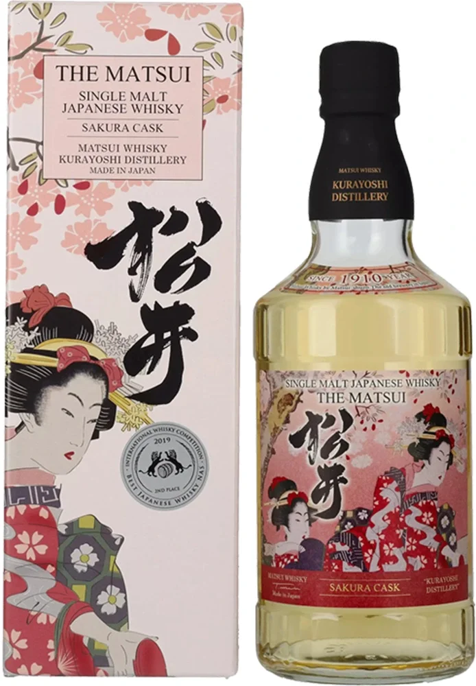 [DX385] Japanski Whisky Single malt Sakura Cask Matsui poklon kutija 0,7 L