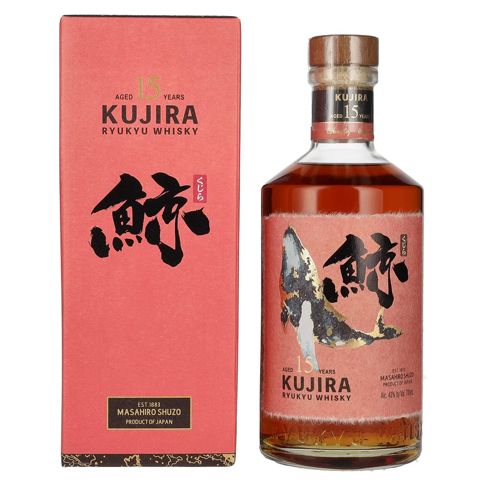 [DX2238] Japanski viski Kujira Ryukyu 15YO Single Grain poklon kutija 0,7 L