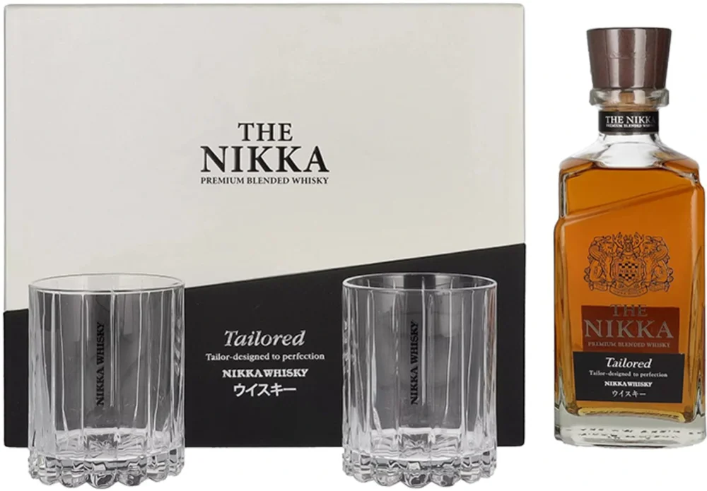 [DX6127] Japanski viski Nikka The Nika tailored + 2 čaše poklon kutija 0,7 L
