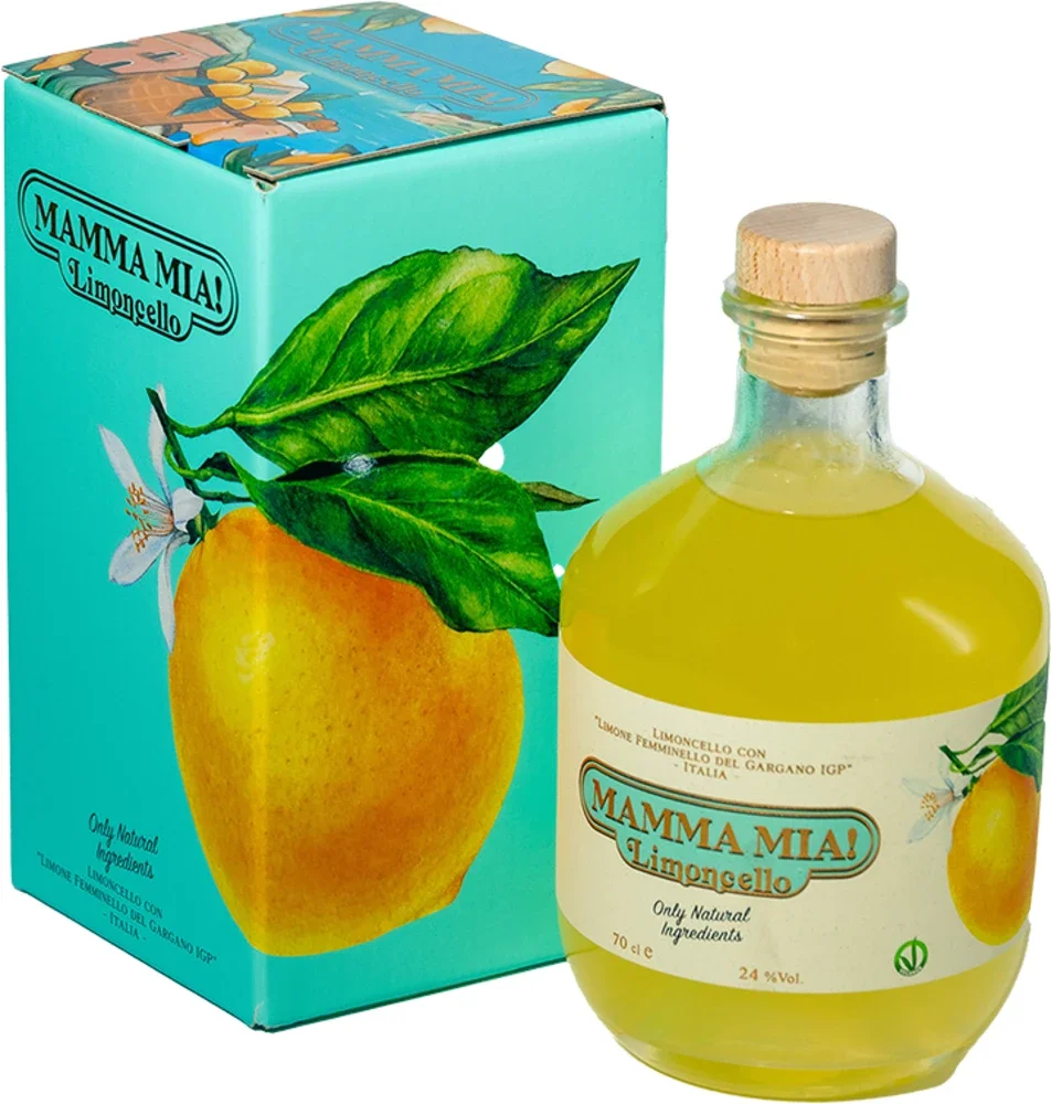 [DX7642] Liker Limoncello Mamma Mia poklon kutija 0,7 L