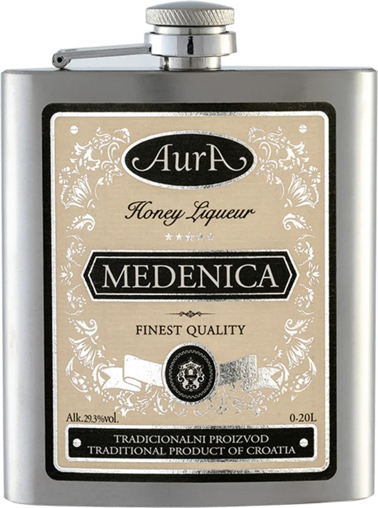 [DX7893] Liker Medenica (Medica) Aura + flaška poklon kutija 0,2 L
