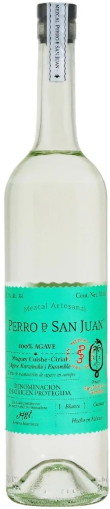 [DX4167] Mezcal Maguey Espadin Green Label Perro De San Juan 0,7 L