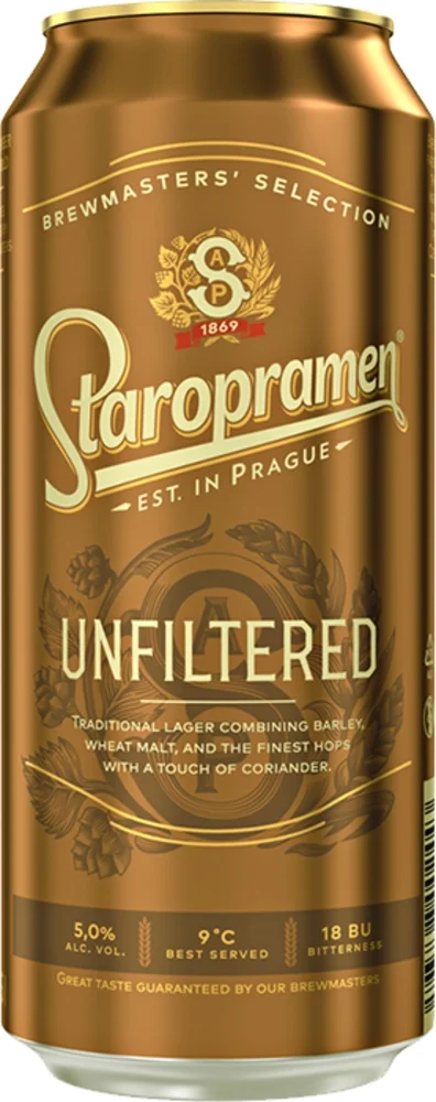 [DX1460] Pivo nefiltrirano Staropramen 0,5 L