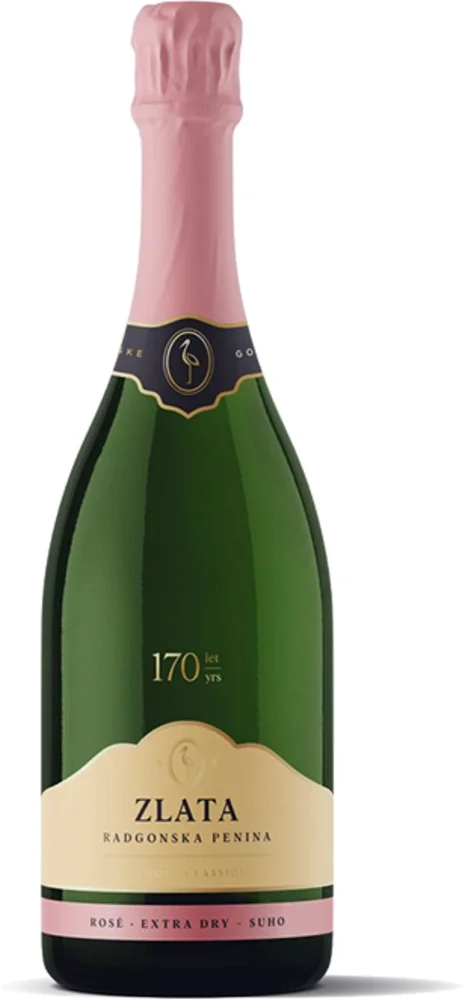 [DX7190] Pjenušac Radgonske Gorice Zlata Extra Dry Rose 0,75 L