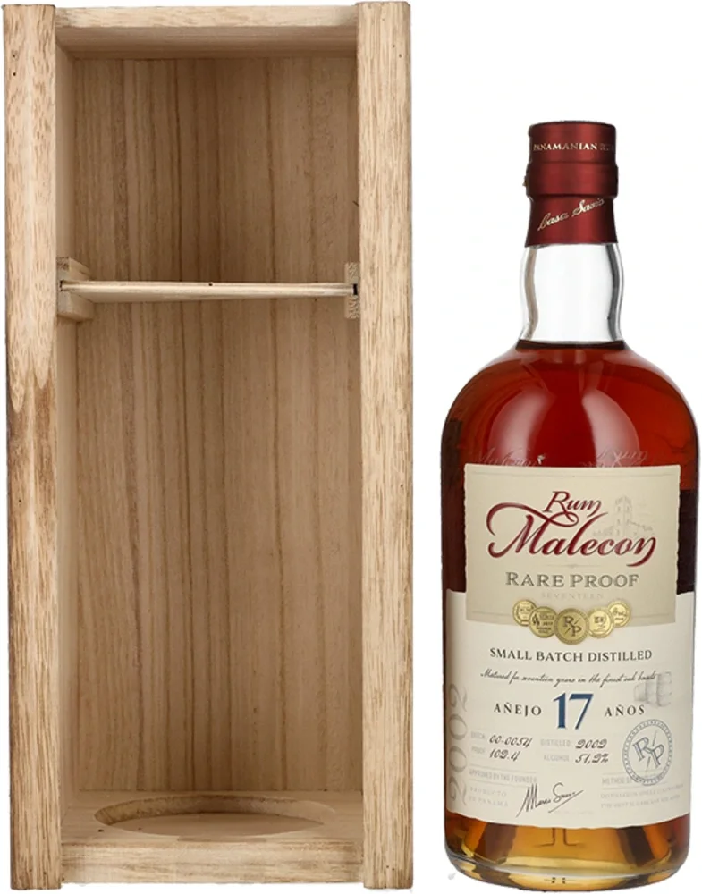 [DX9035] Rum Anejo 17 Rare 2002 Malecon poklon kutija 0,7 L
